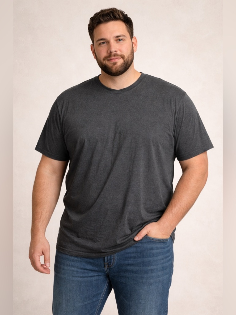 Mossimo Supply Co. Men's Charcoal Crewneck T-Shirt